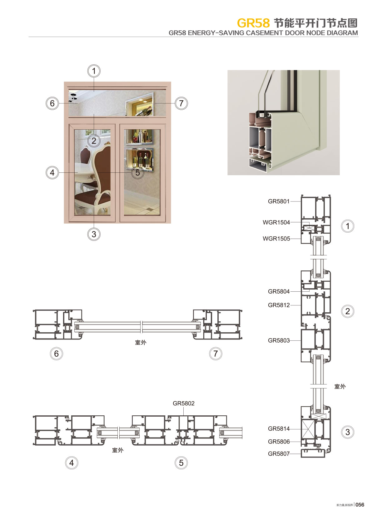 GR58隔热节能平开系列